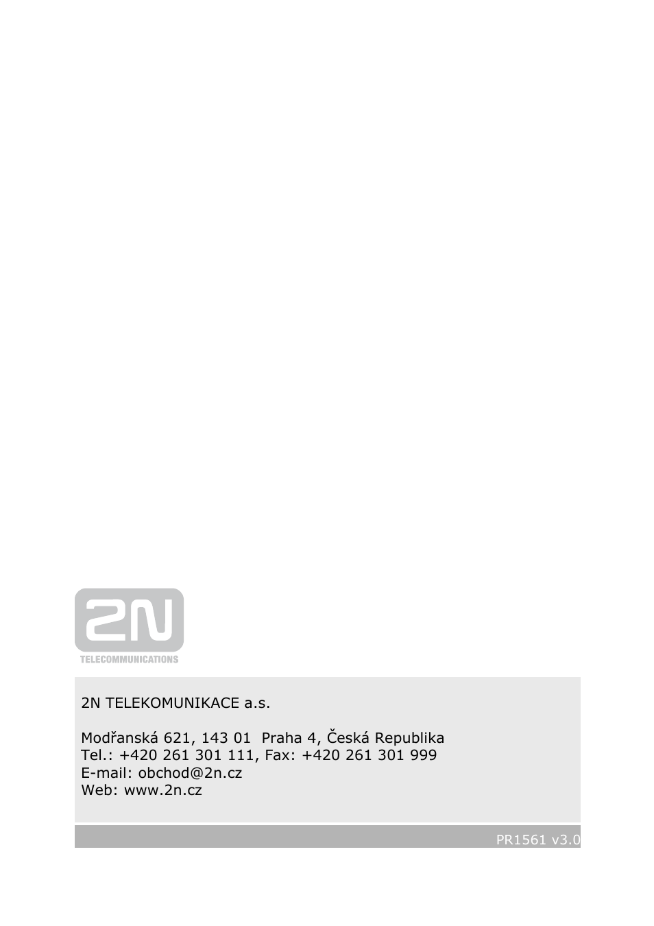 2N VoiceBlue Next v3.0 User Manual | Page 96 / 96