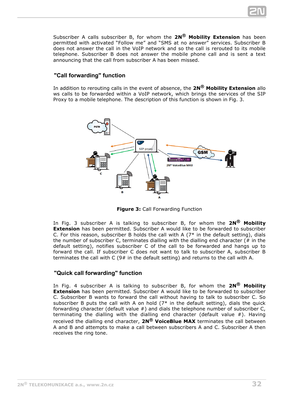 2N VoiceBlue MAX v1.5 User Manual | Page 32 / 109