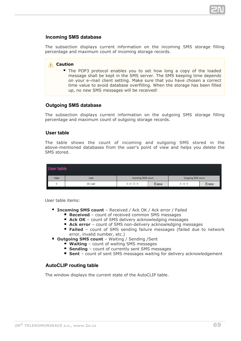 2N VoiceBlue MAX v1.4 User Manual | Page 69 / 109