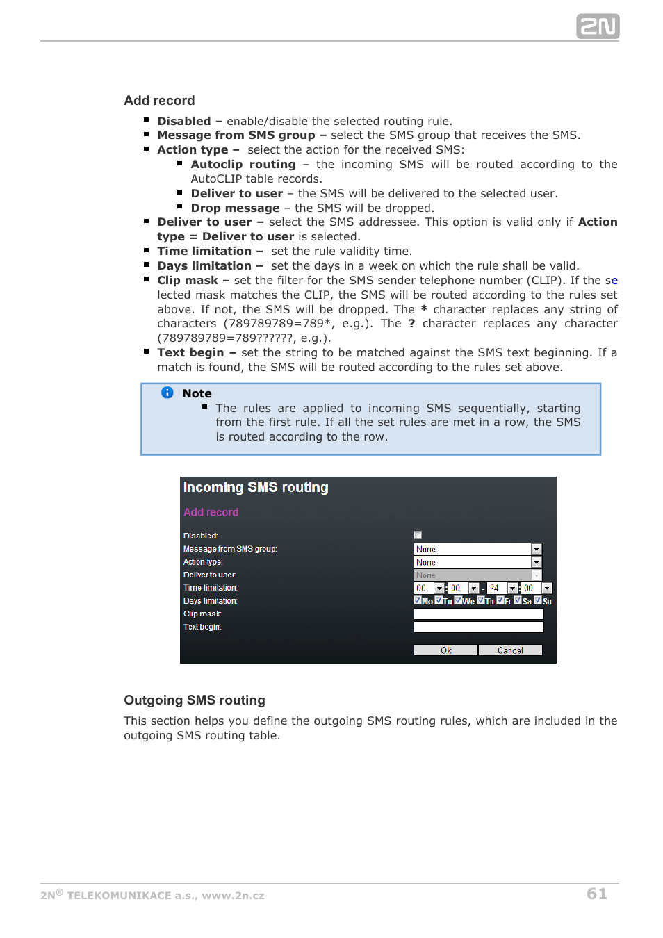 2N VoiceBlue MAX v1.1 User Manual | Page 61 / 104