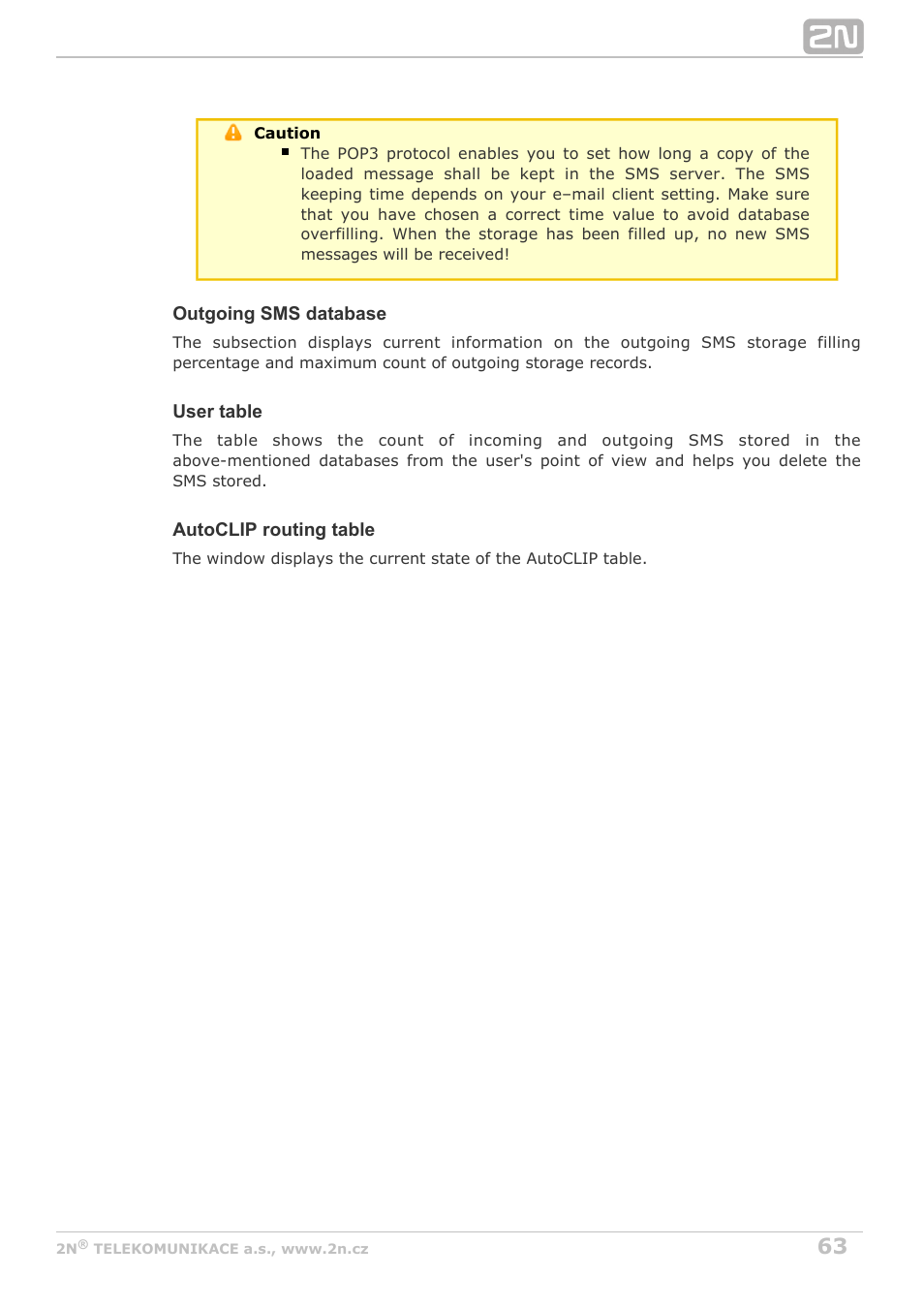 2N VoiceBlue MAX v1.1 User Manual | Page 63 / 104