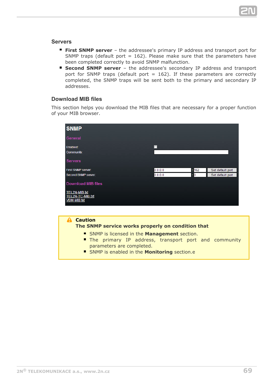 2N VoiceBlue MAX v1.1 User Manual | Page 69 / 104