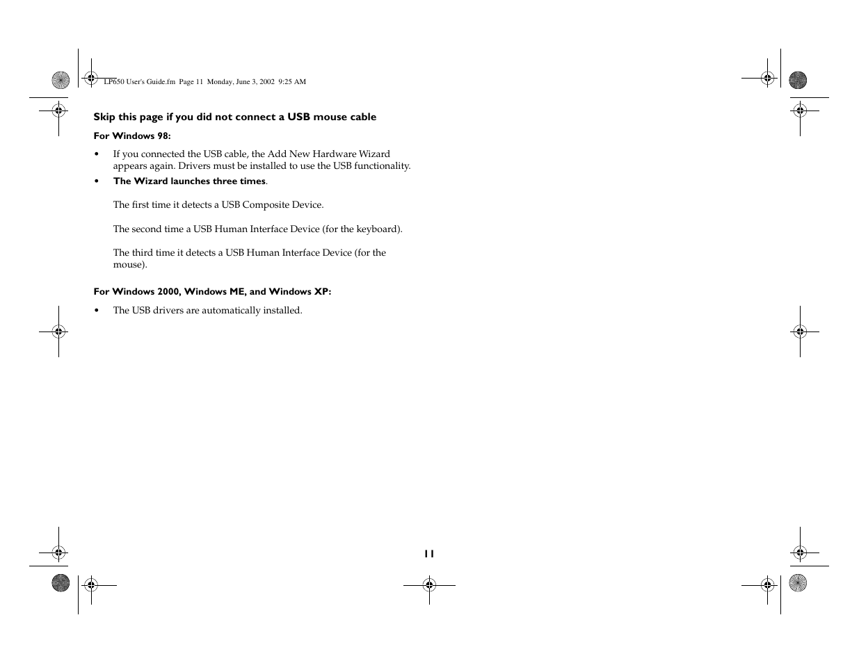 InFocus LP 650 User Manual | Page 12 / 47