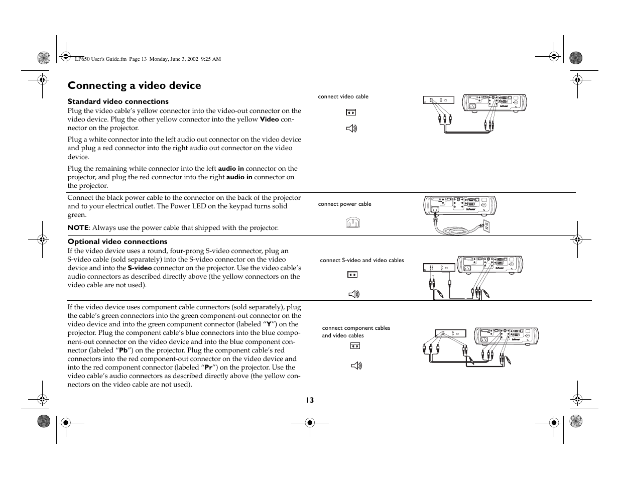 InFocus LP 650 User Manual | Page 14 / 47