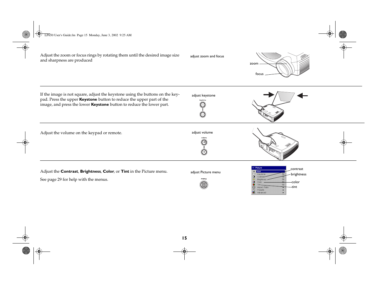 InFocus LP 650 User Manual | Page 16 / 47