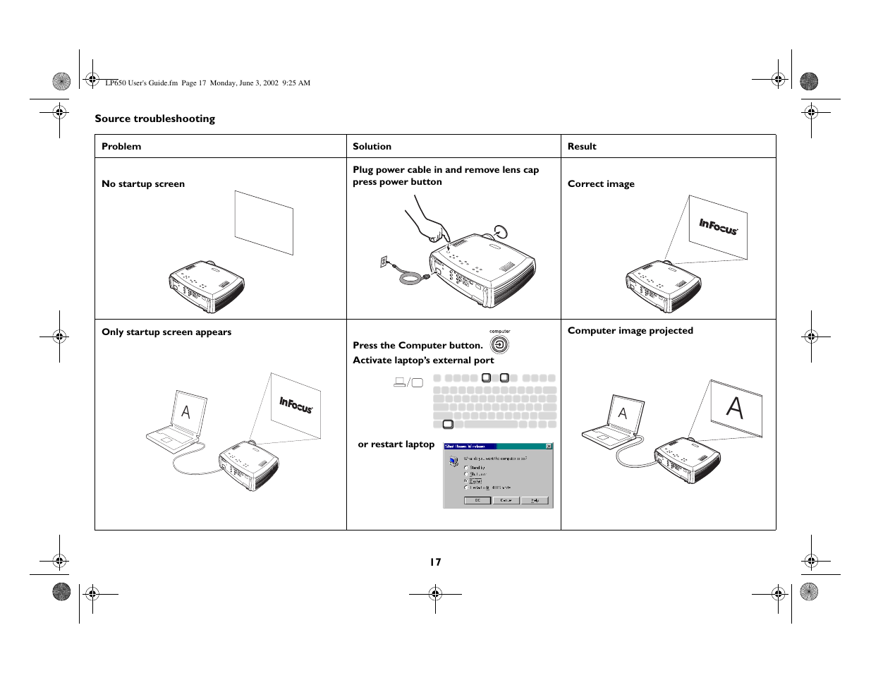 InFocus LP 650 User Manual | Page 18 / 47