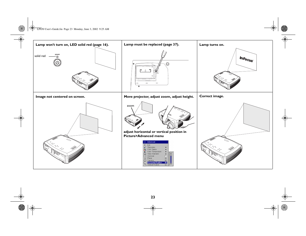 InFocus LP 650 User Manual | Page 24 / 47