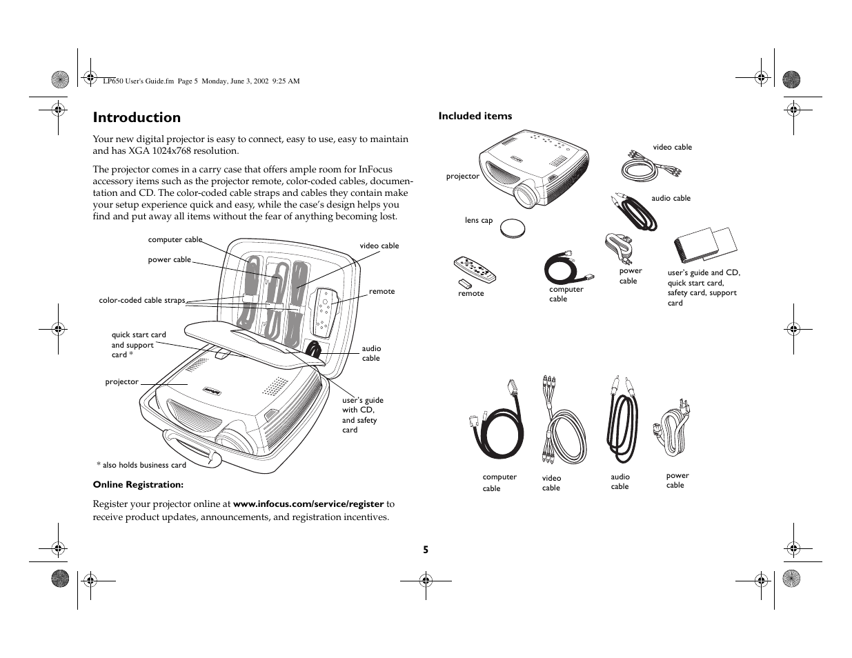Introduction | InFocus LP 650 User Manual | Page 6 / 47