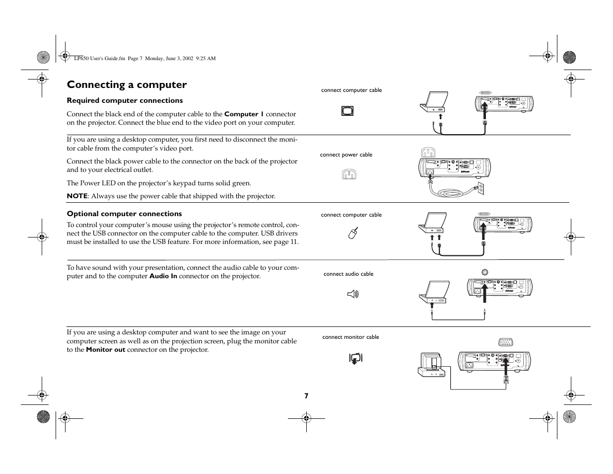 InFocus LP 650 User Manual | Page 8 / 47