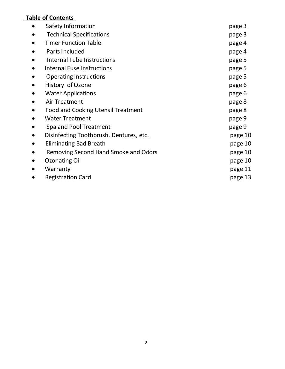 A2Z Ozone AQUA-6 User Manual | Page 2 / 14