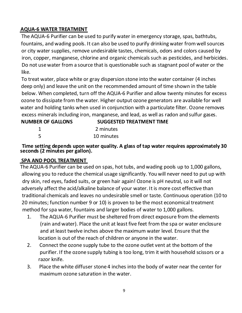 A2Z Ozone AQUA-6 User Manual | Page 9 / 14