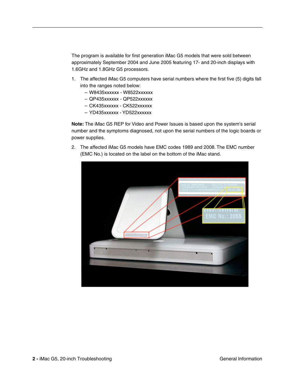 Eligible products | Apple iMac G5, 20-inch User Manual | Page 226 / 314