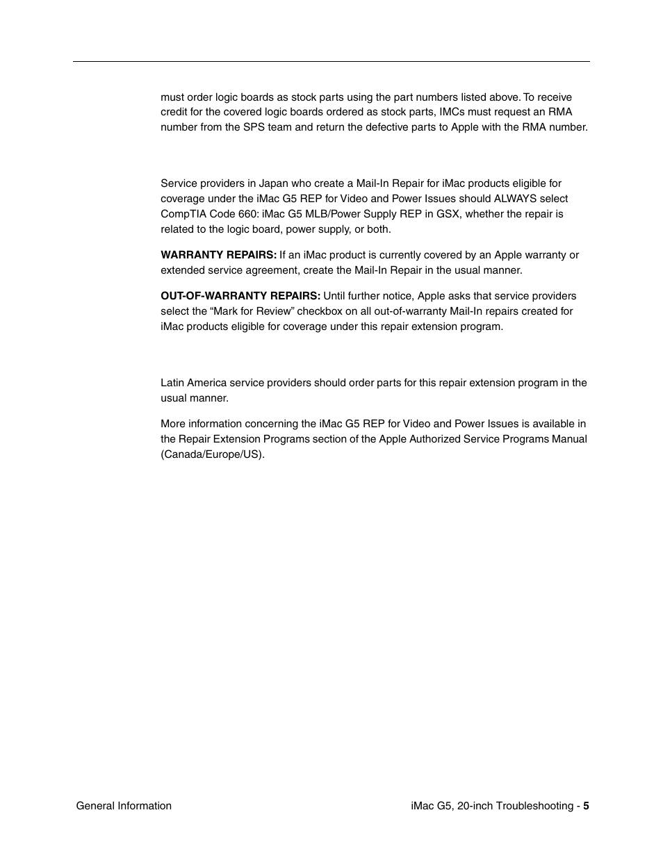 Japan, Latin america | Apple iMac G5, 20-inch User Manual | Page 229 / 314