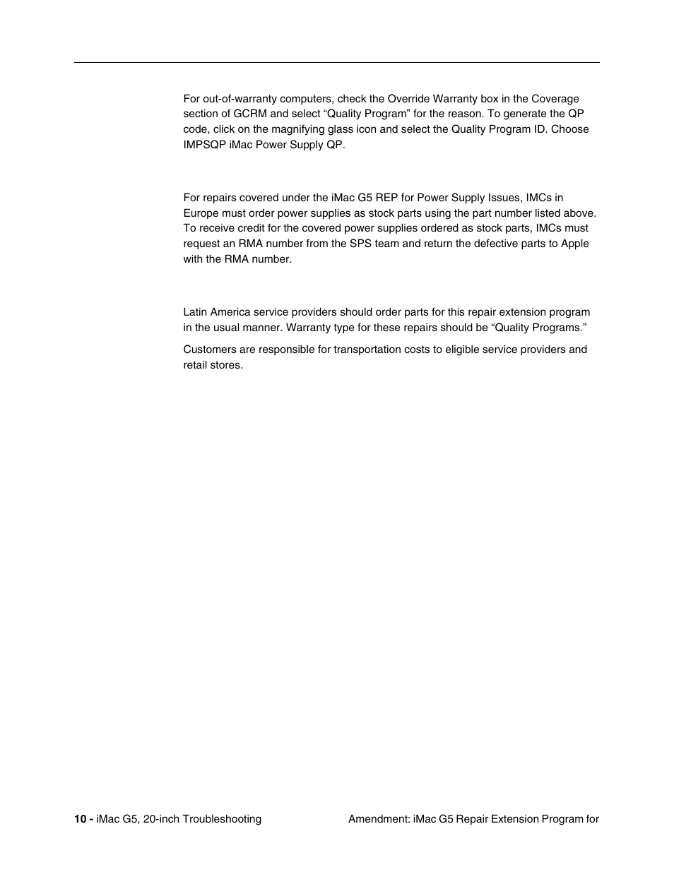 European imcs, Latin america | Apple iMac G5, 20-inch User Manual | Page 234 / 314