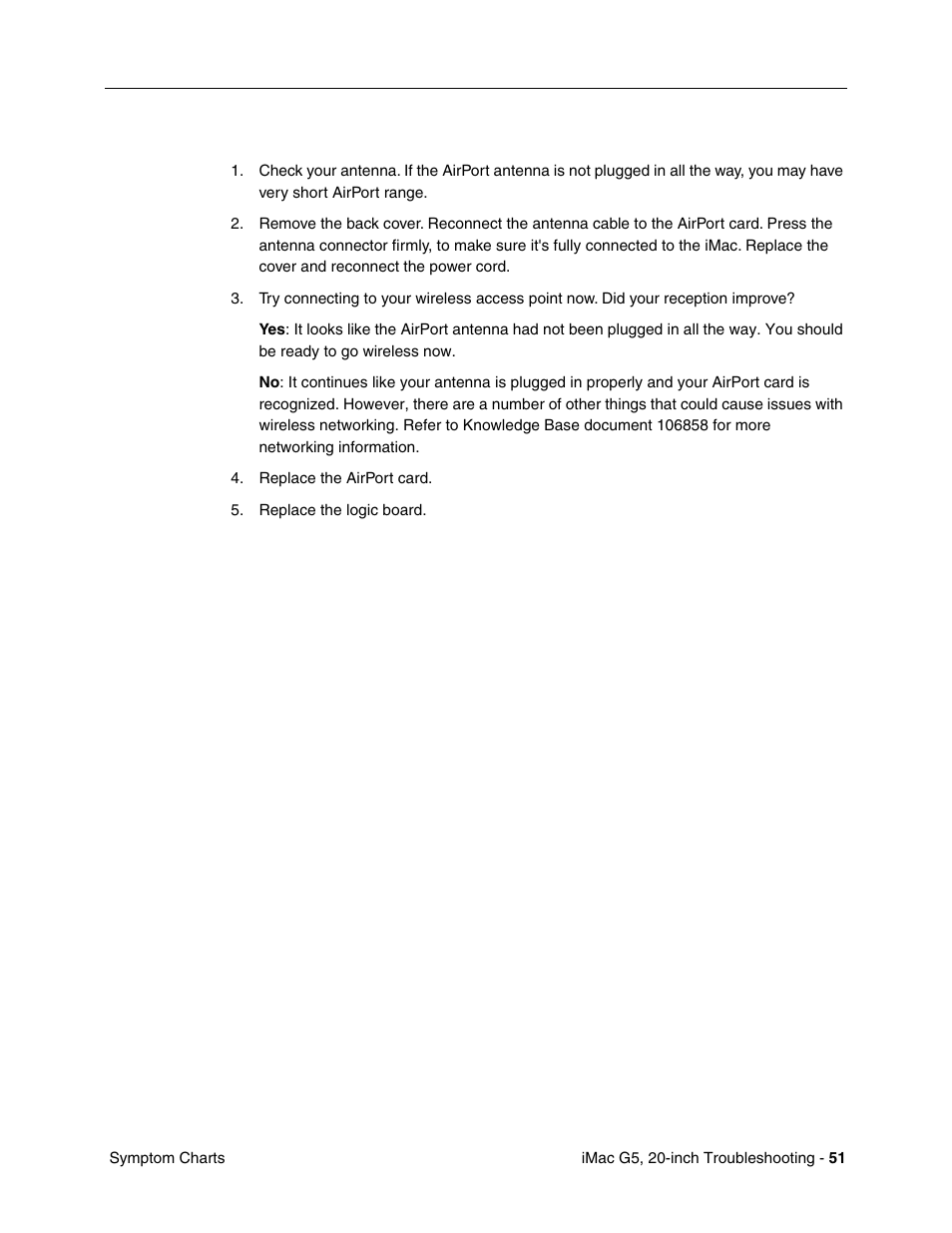 My airport signal seems to be very week | Apple iMac G5, 20-inch User Manual | Page 275 / 314
