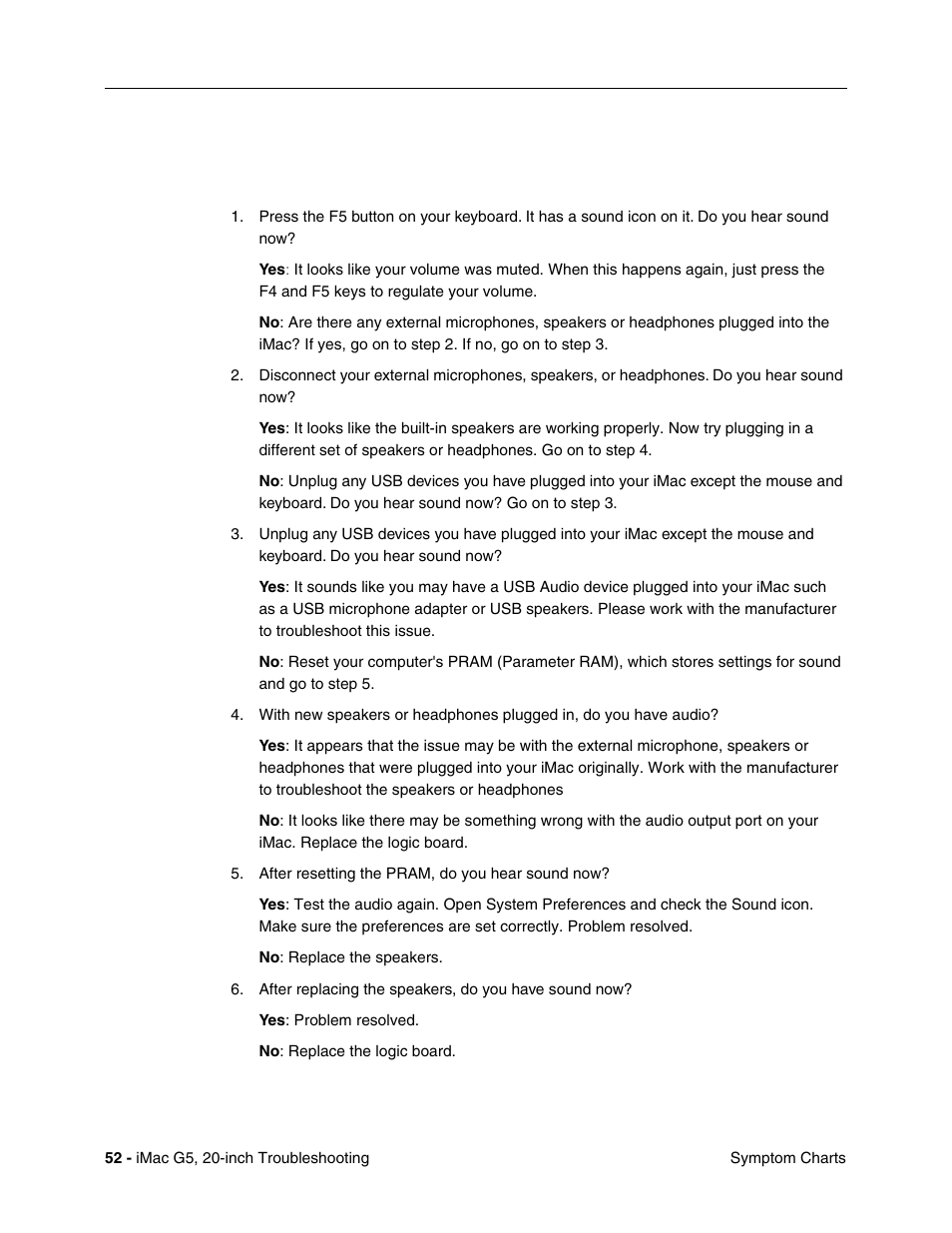 Speakers, I don’t hear sound from the speakers | Apple iMac G5, 20-inch User Manual | Page 276 / 314