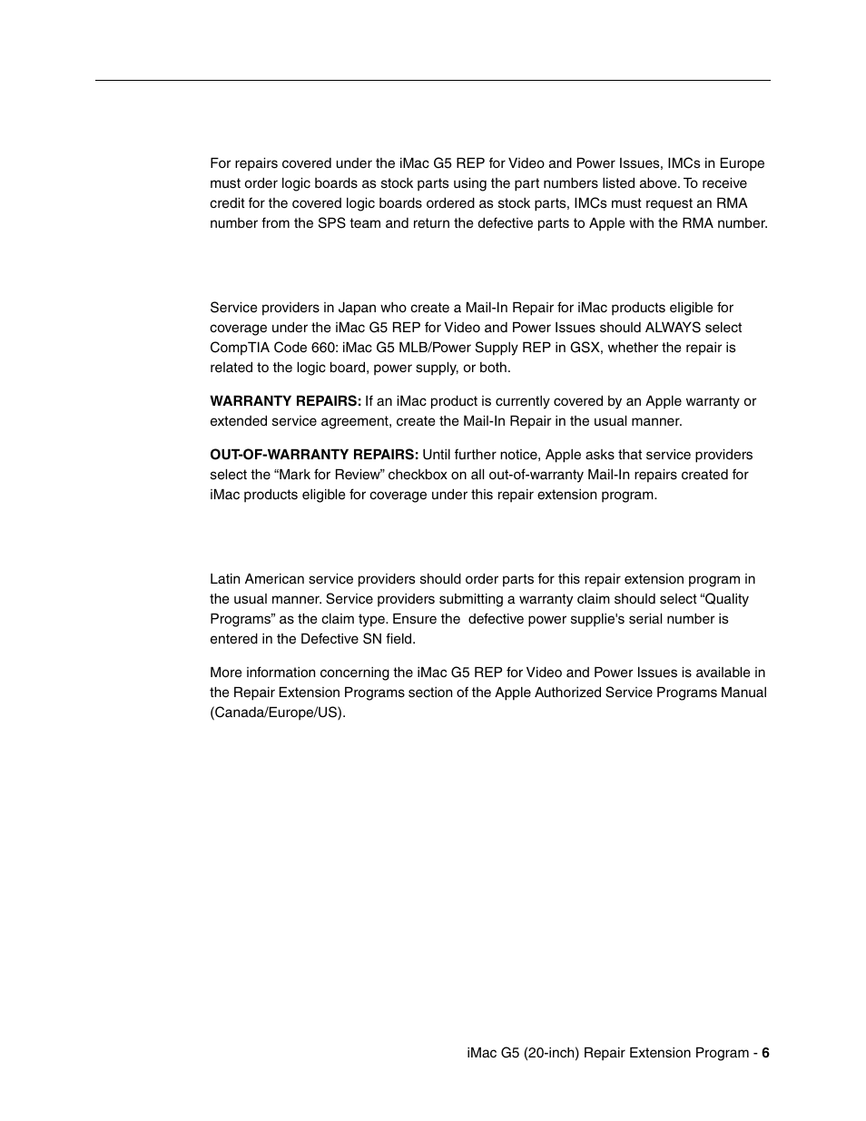 European imcs, Japan, Latin america | Apple iMac G5, 20-inch User Manual | Page 300 / 314
