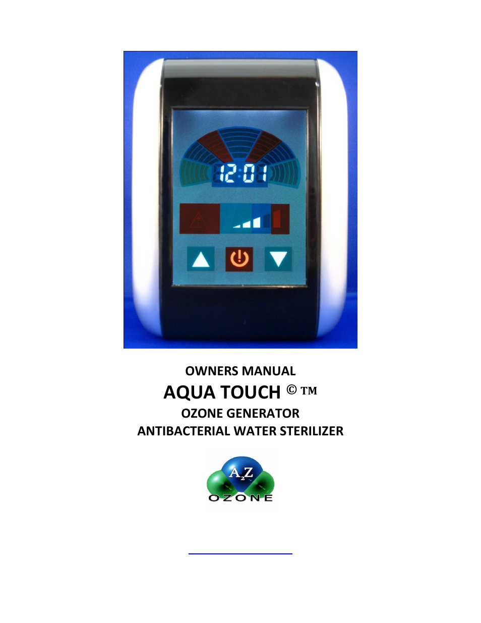 A2Z Ozone AQUA TOUCH User Manual | 10 pages