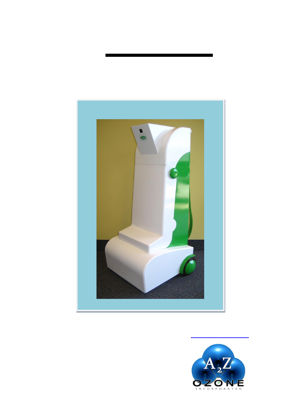 A2Z Ozone Bed Sterilizer User Manual | 16 pages