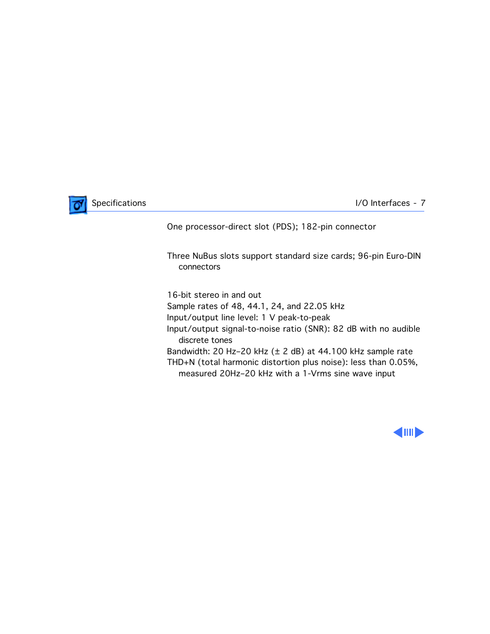Expansion slot, Nubus, Sound | Apple Power Macintosh 7100/80AV User Manual | Page 26 / 132