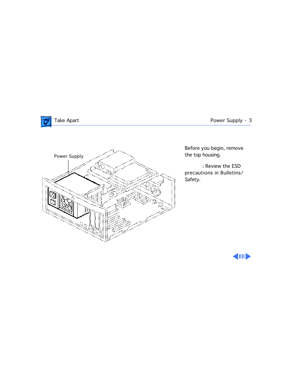 Power supply | Apple Power Macintosh 7100/80AV User Manual | Page 55 / 132