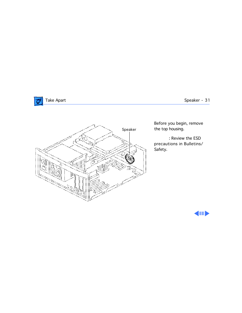 Speaker | Apple Power Macintosh 7100/80AV User Manual | Page 83 / 132