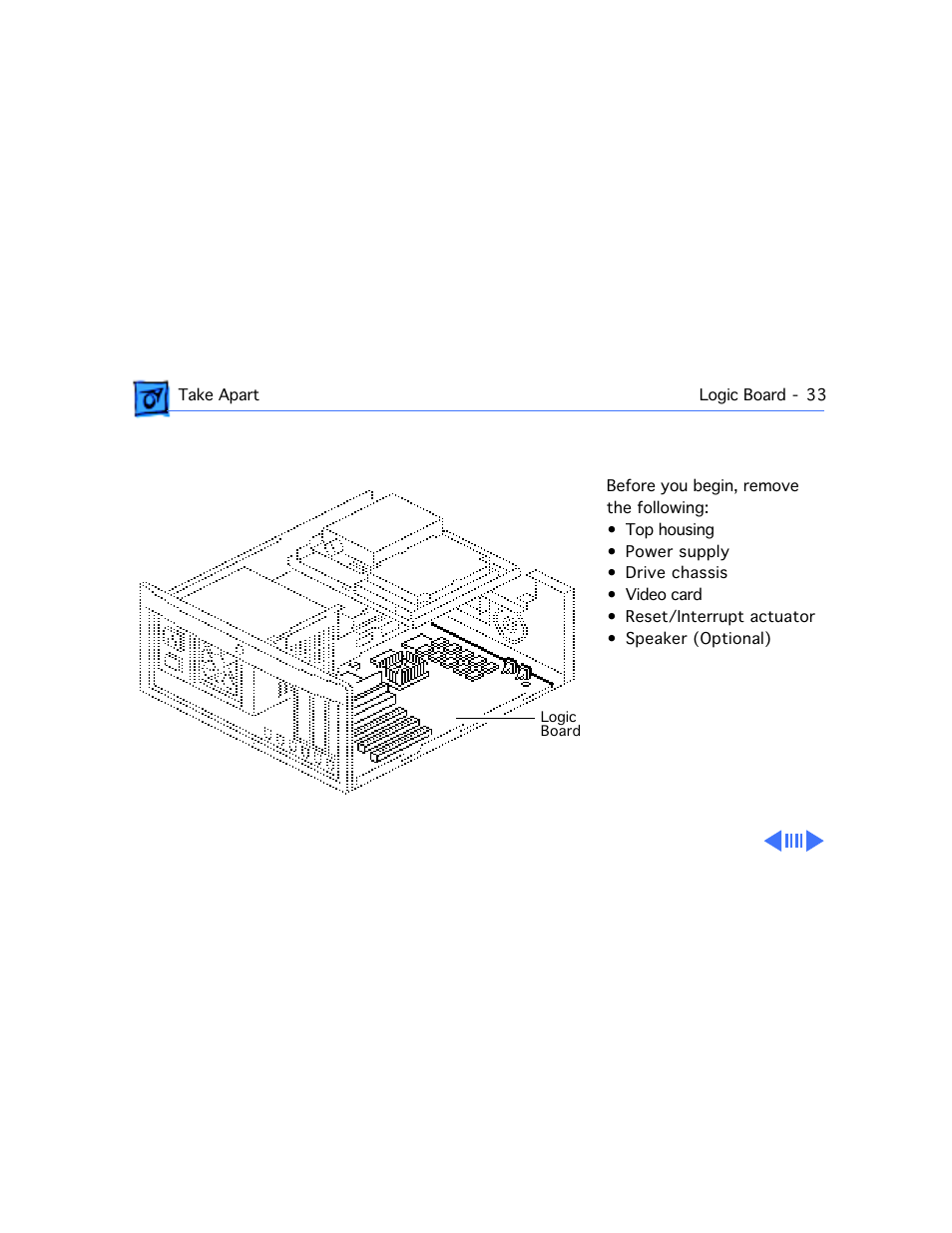 Logic board | Apple Power Macintosh 7100/80AV User Manual | Page 85 / 132