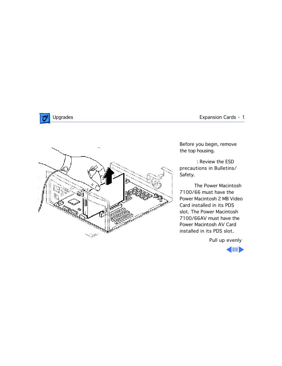 Expansion cards | Apple Power Macintosh 7100/80AV User Manual | Page 90 / 132