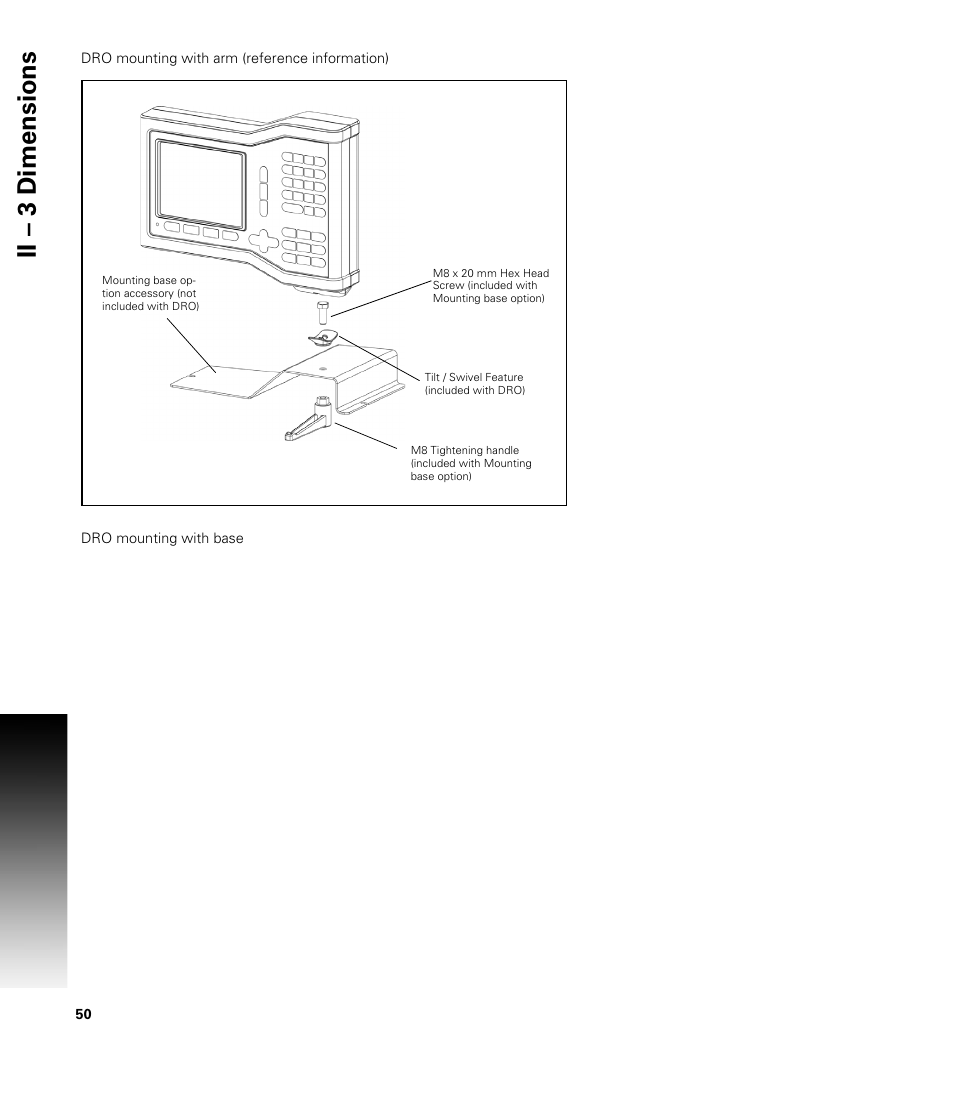 Ii – 3 dimensions | ACU-RITE VUE READOUTS User Manual | Page 64 / 68