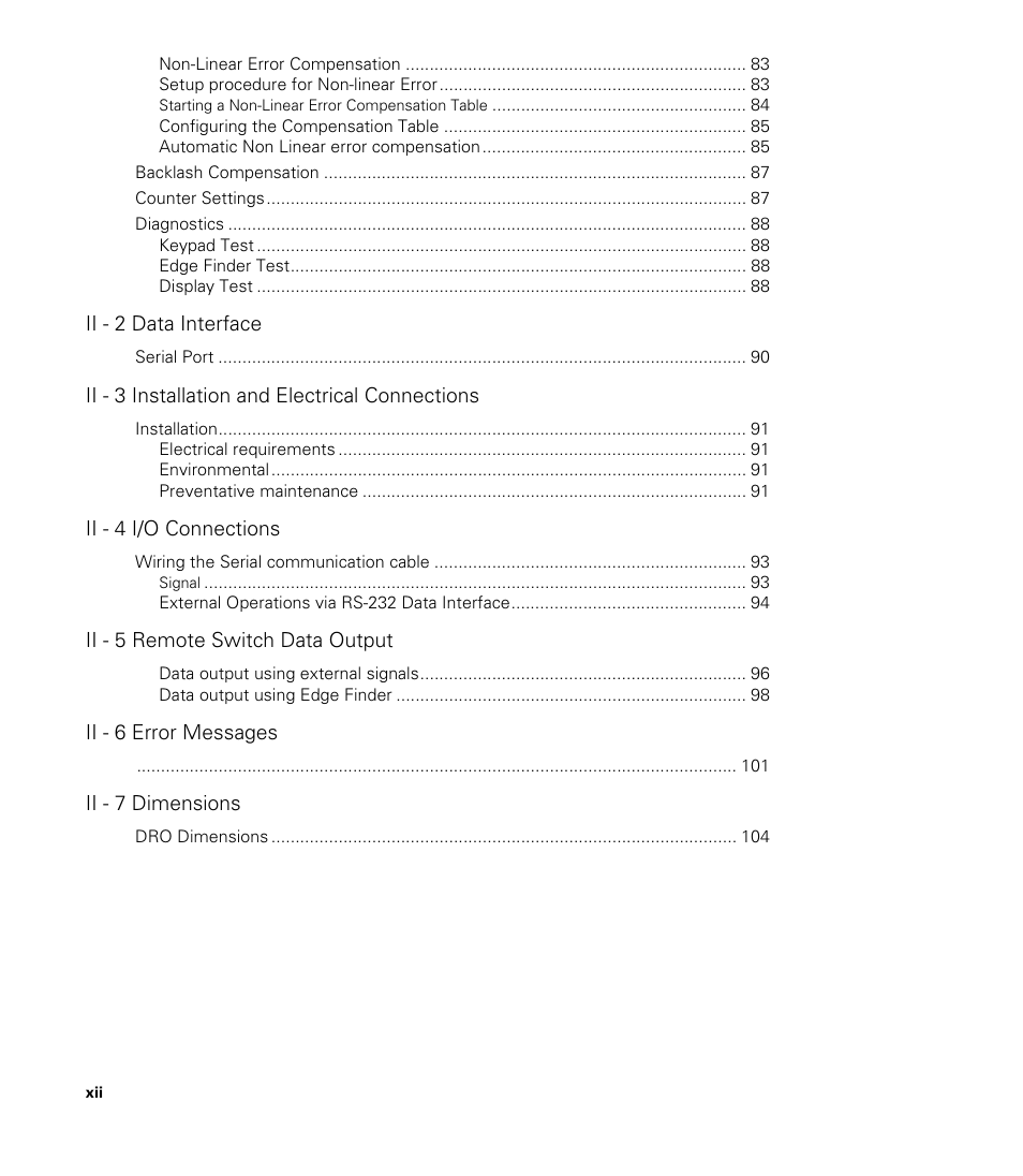 ACU-RITE 300S READOUTS User Manual | Page 14 / 122