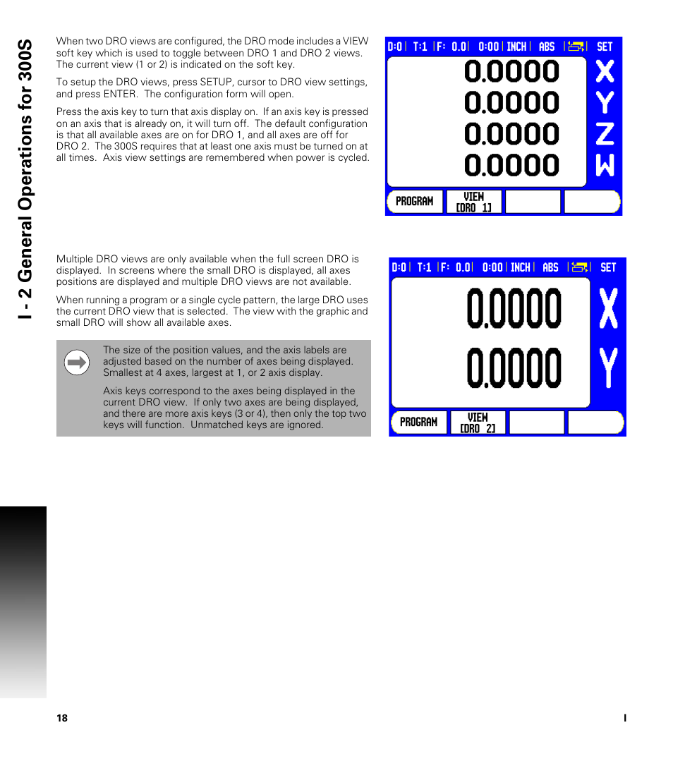 ACU-RITE 300S READOUTS User Manual | Page 32 / 122