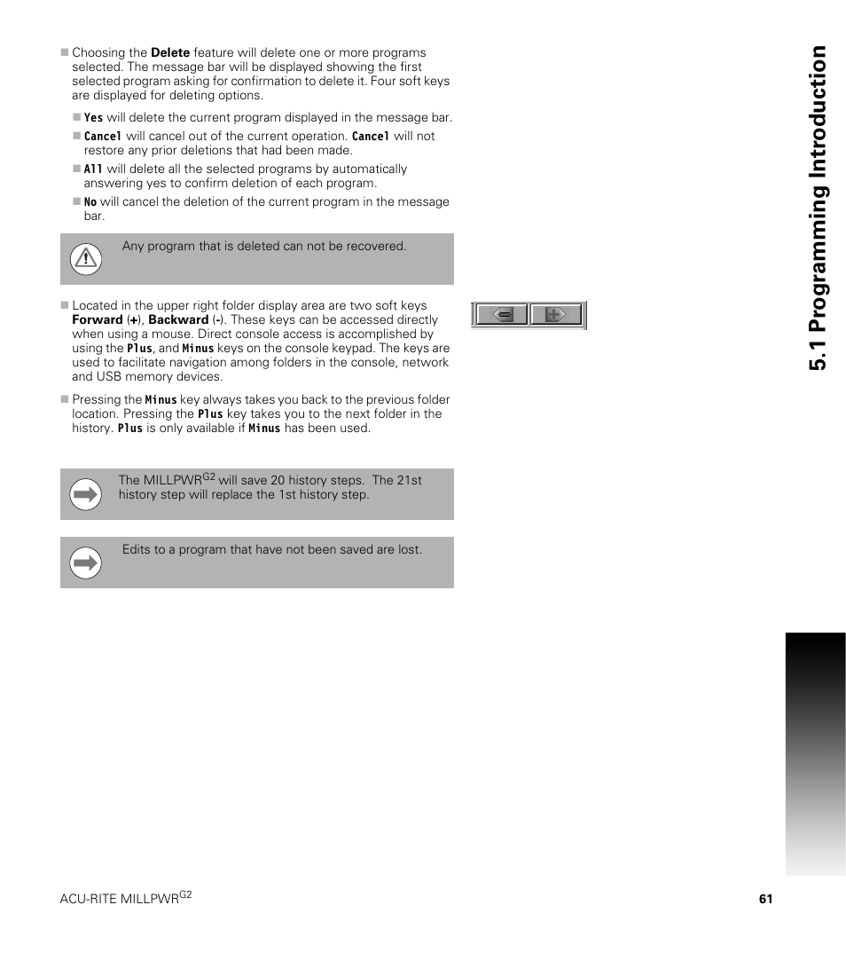 1 pr ogr a mming intr oduction | ACU-RITE MILLPWRG2 User Manual | Page 79 / 214