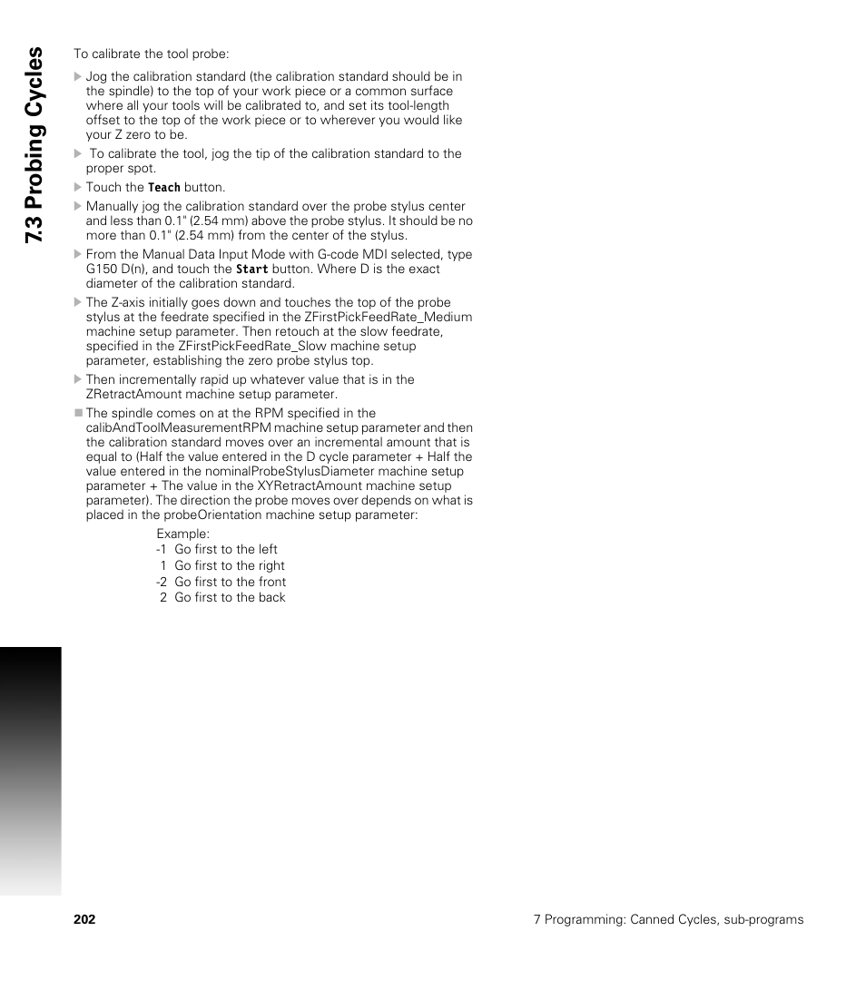 3 pr obing cy cles | ACU-RITE CNC 3500i User Manual | Page 228 / 474