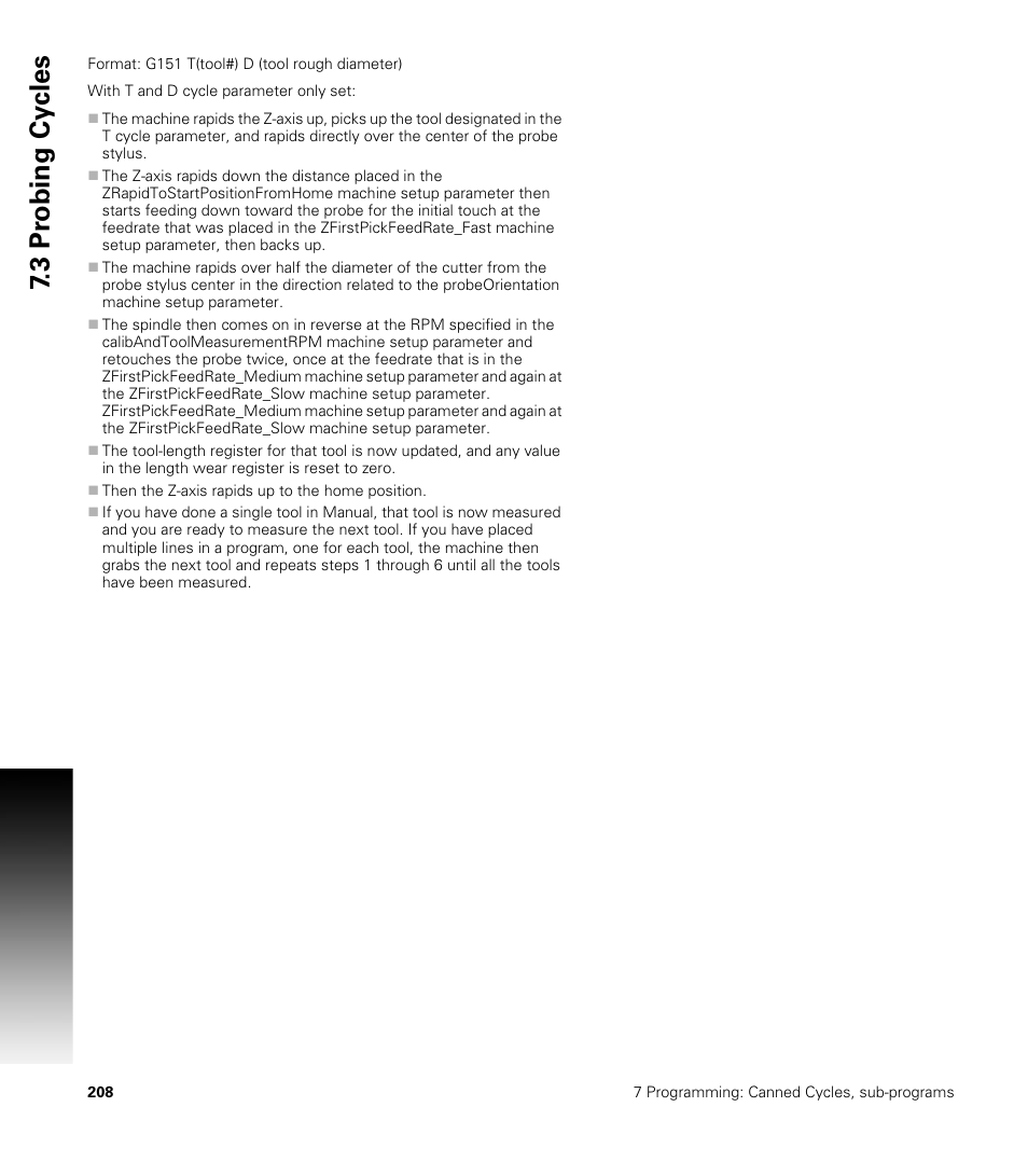 3 pr obing cy cles | ACU-RITE CNC 3500i User Manual | Page 234 / 474