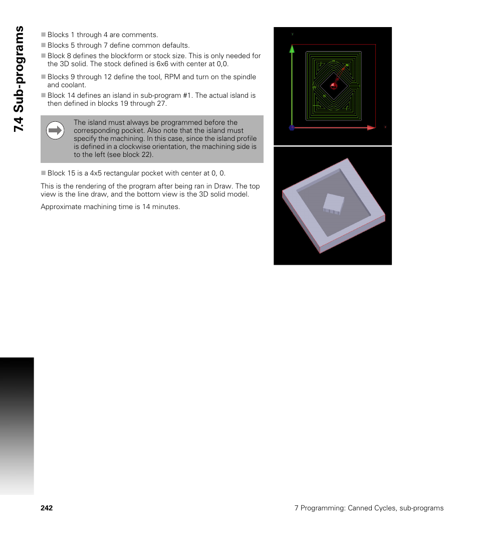 4 sub-pr ogr a ms | ACU-RITE CNC 3500i User Manual | Page 268 / 474