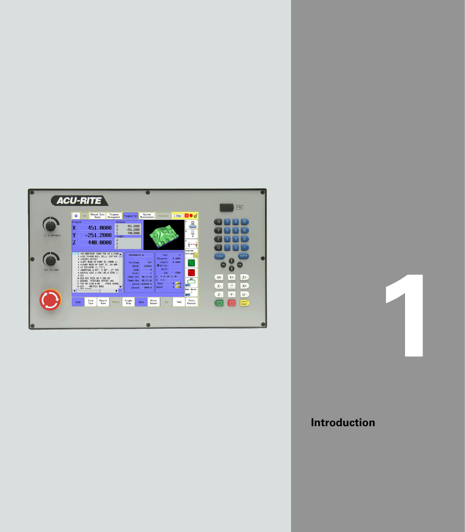Introduction | ACU-RITE CNC 3500i User Manual | Page 27 / 474