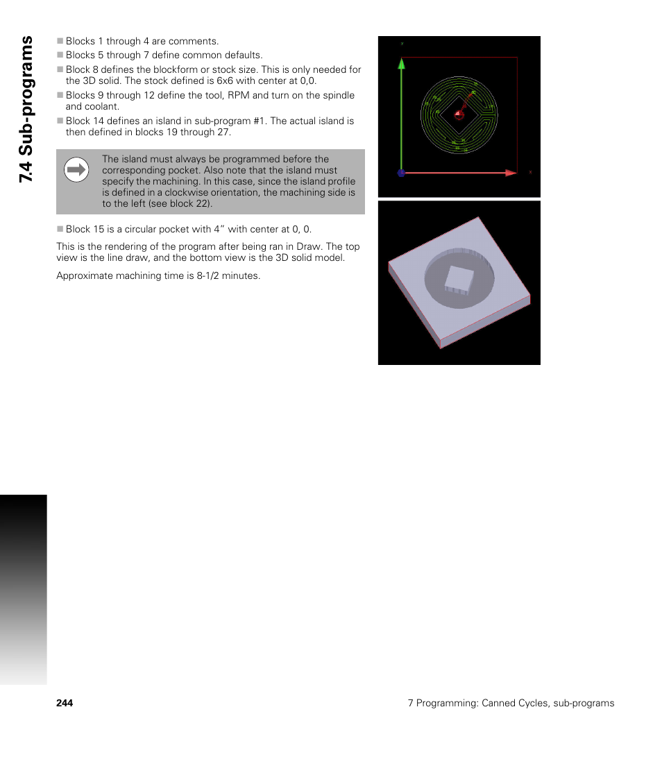 4 sub-pr ogr a ms | ACU-RITE CNC 3500i User Manual | Page 270 / 474
