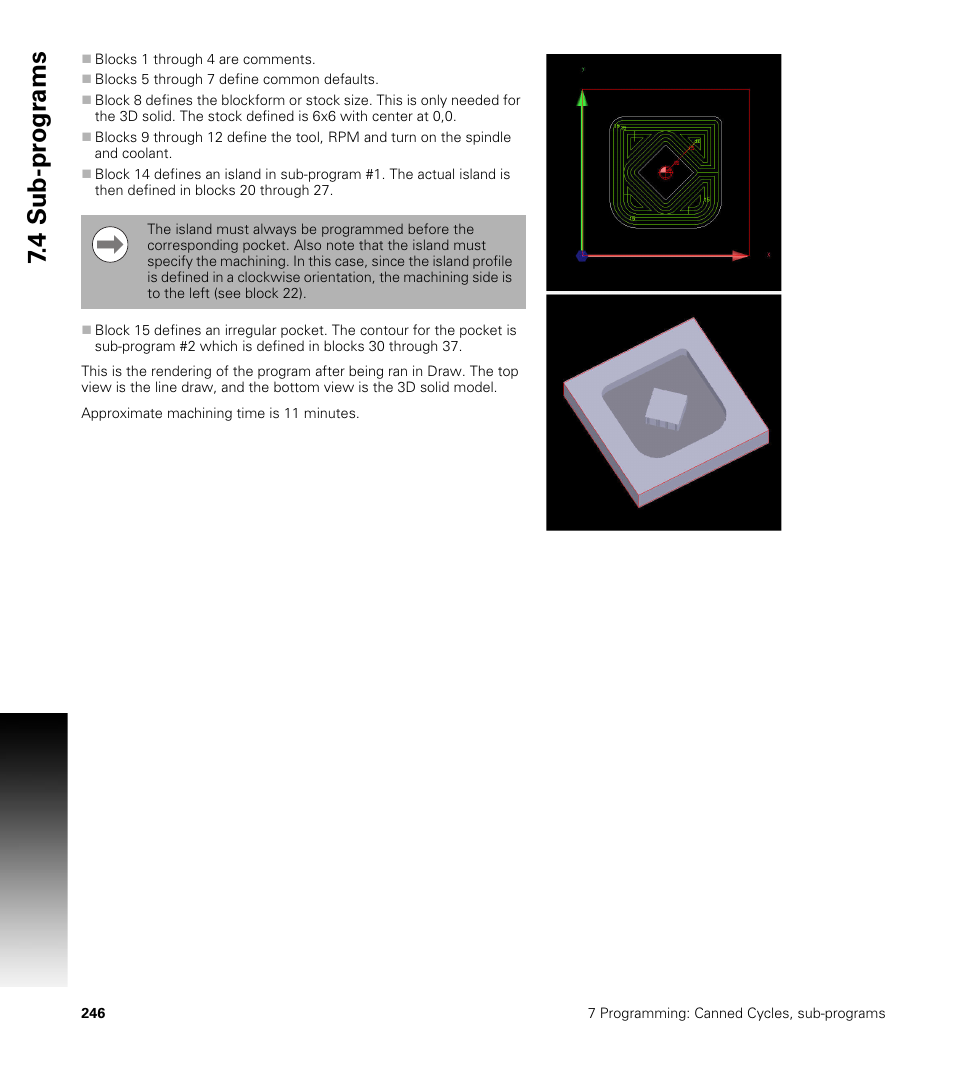 4 sub-pr ogr a ms | ACU-RITE CNC 3500i User Manual | Page 272 / 474
