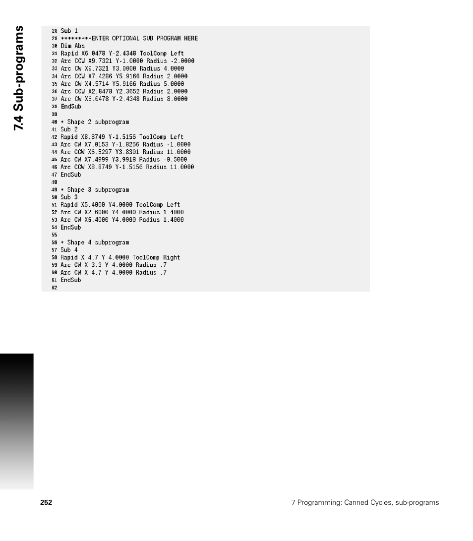 ACU-RITE CNC 3500i User Manual | Page 278 / 474