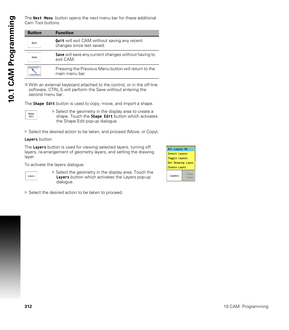 10 .1 cam pr ogr a mming | ACU-RITE CNC 3500i User Manual | Page 338 / 474