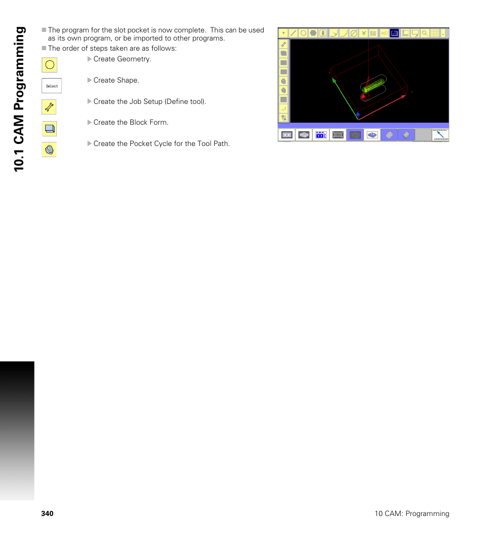 10 .1 cam pr ogr a mming | ACU-RITE CNC 3500i User Manual | Page 366 / 474