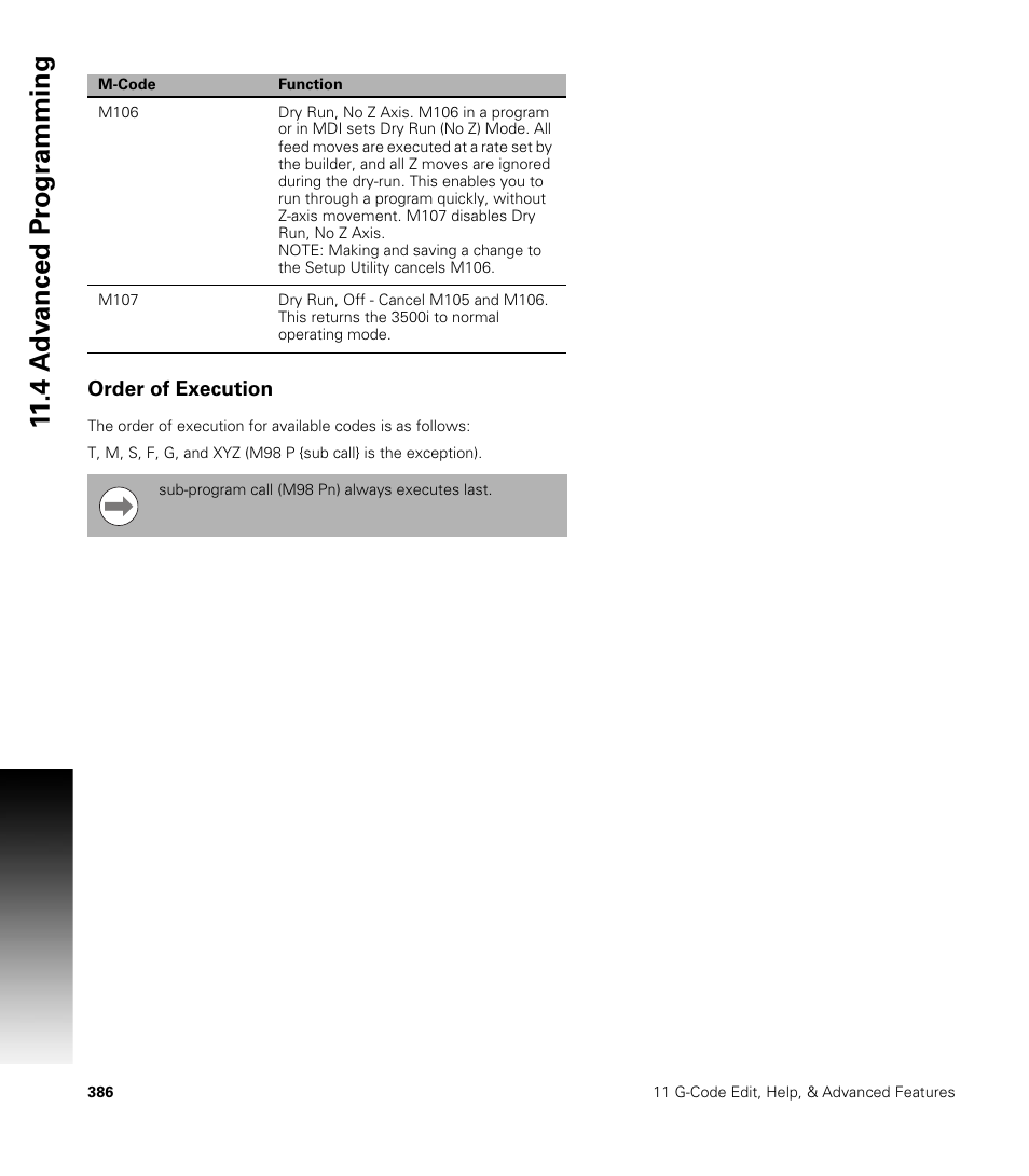 Order of execution | ACU-RITE CNC 3500i User Manual | Page 412 / 474