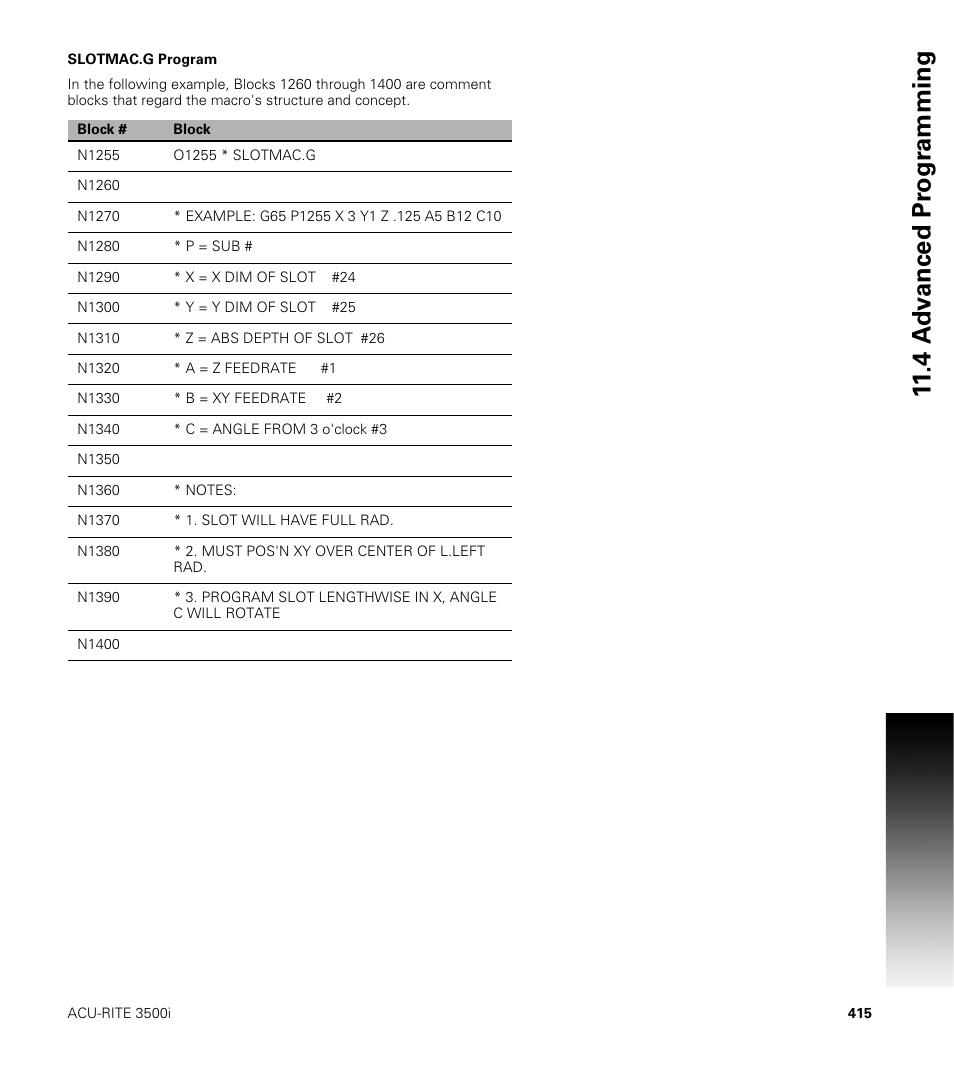 ACU-RITE CNC 3500i User Manual | Page 441 / 474