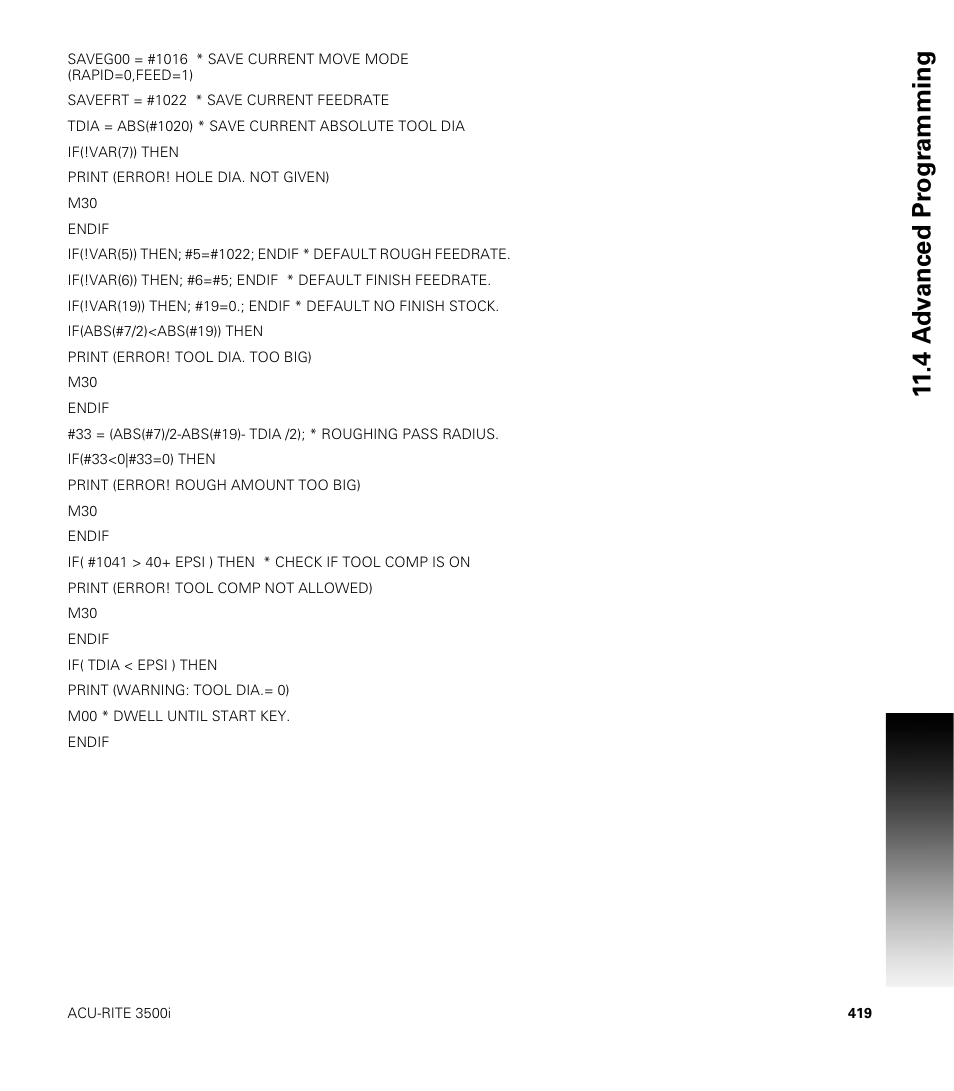 ACU-RITE CNC 3500i User Manual | Page 445 / 474