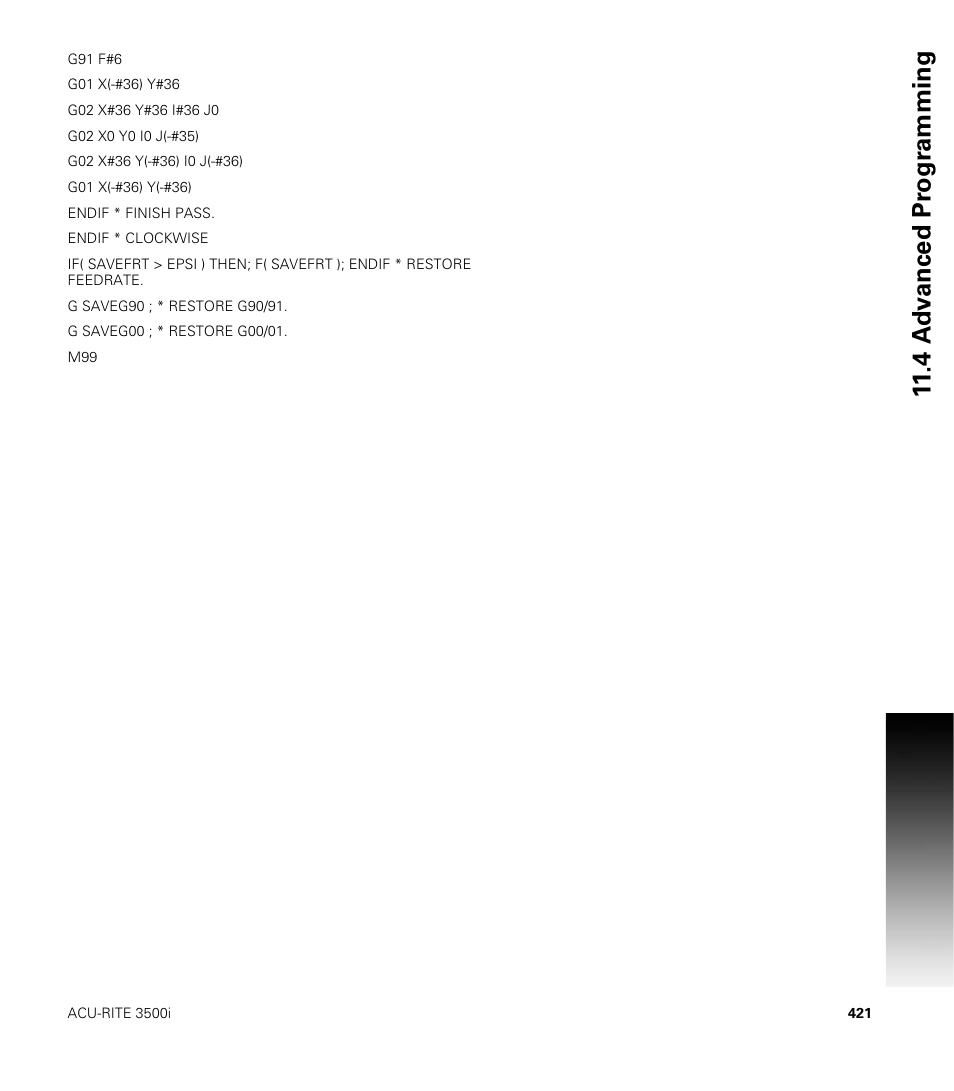 ACU-RITE CNC 3500i User Manual | Page 447 / 474