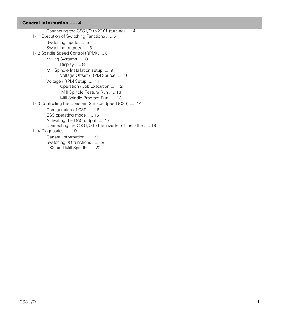 ACU-RITE CSS I/O Users Manual User Manual | Page 3 / 28