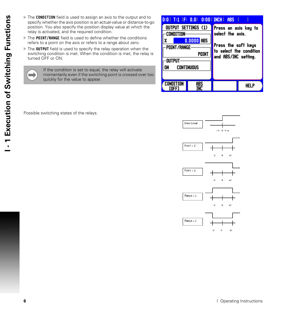 I - 1 ex ecution of s w itc h ing f unctions | ACU-RITE CSS I/O Users Manual User Manual | Page 8 / 28