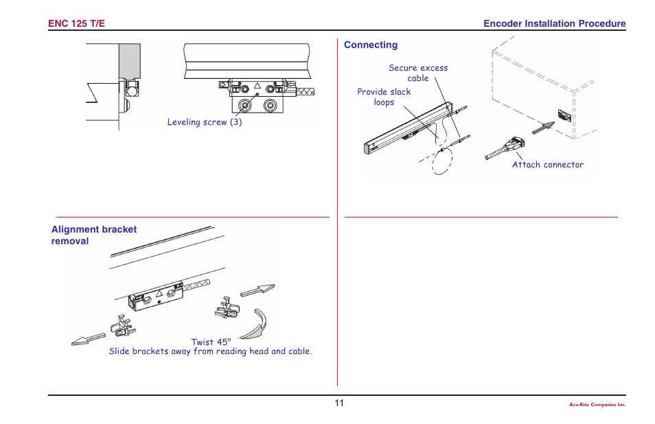 ACU-RITE ENC 125 T/E User Manual | Page 13 / 24