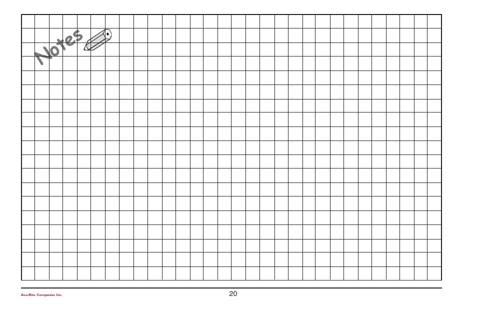 ACU-RITE ENC 125 T/E User Manual | Page 22 / 24