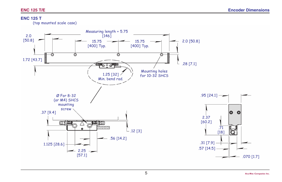 ACU-RITE ENC 125 T/E User Manual | Page 7 / 24